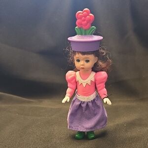 Madame Alexander Pink and Purple Doll with Flower Hat